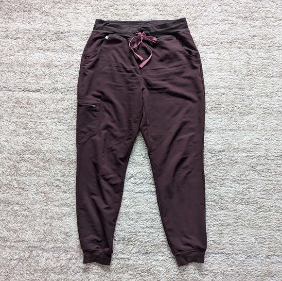 Figs set Zamora high waisted pants Rafaela top espresso medium - Picture 7 of 13